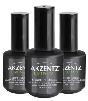 Akzentz Lights Out Glow-In-The-Dark Gel Top Coat