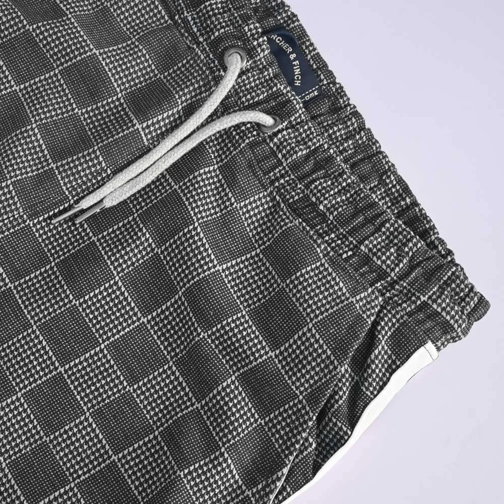 Archer & Finch Men's Check Design Strips Jogger Pants