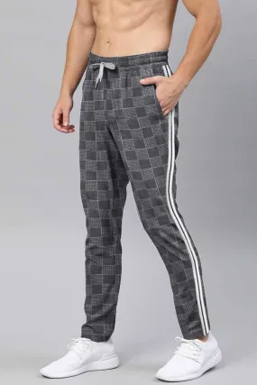 Archer & Finch Men's Check Design Strips Jogger Pants