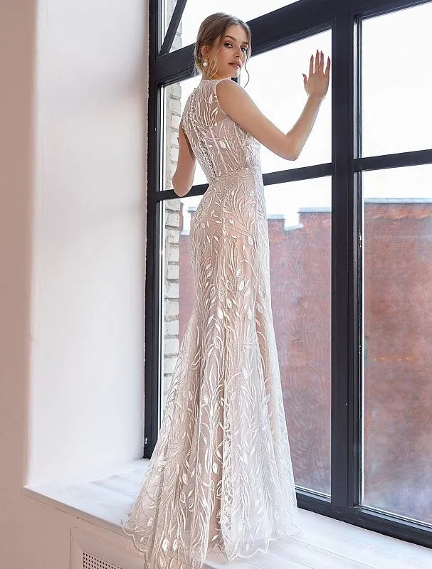 Blissful White Wedding Dress