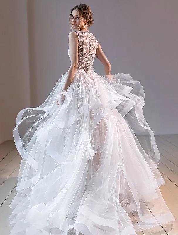 Blissful White Wedding Dress
