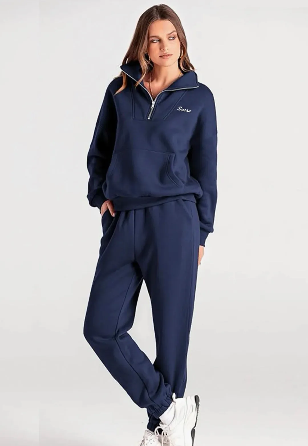 Brooke Burchianti Eventing 2-PIECE LOUNGE HOODIE OVERSIZED SWEATSUIT SET
