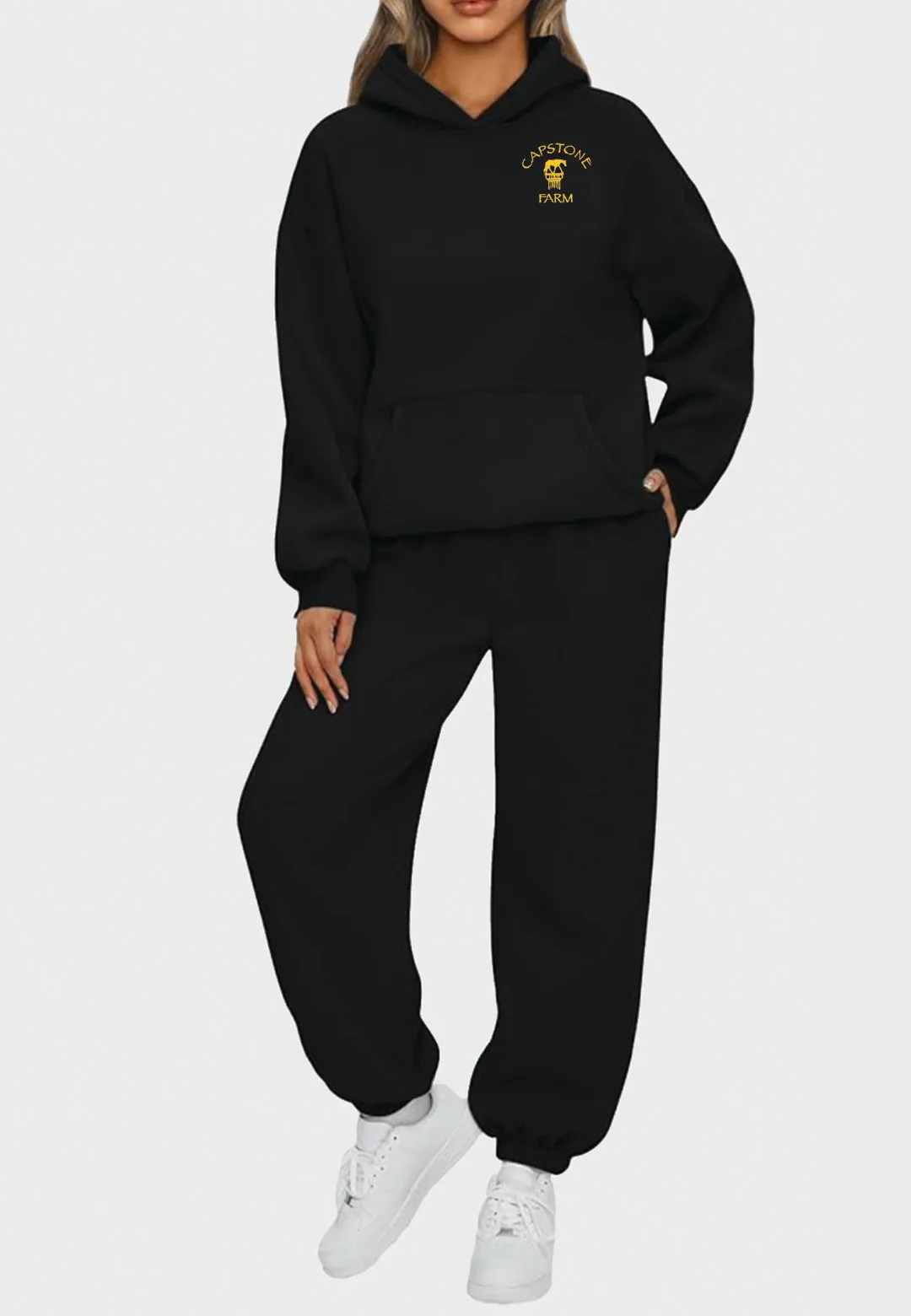 Capstone Farm 2-PIECE LOUNGE HOODIE OVERSIZED SWEATSUIT SET
