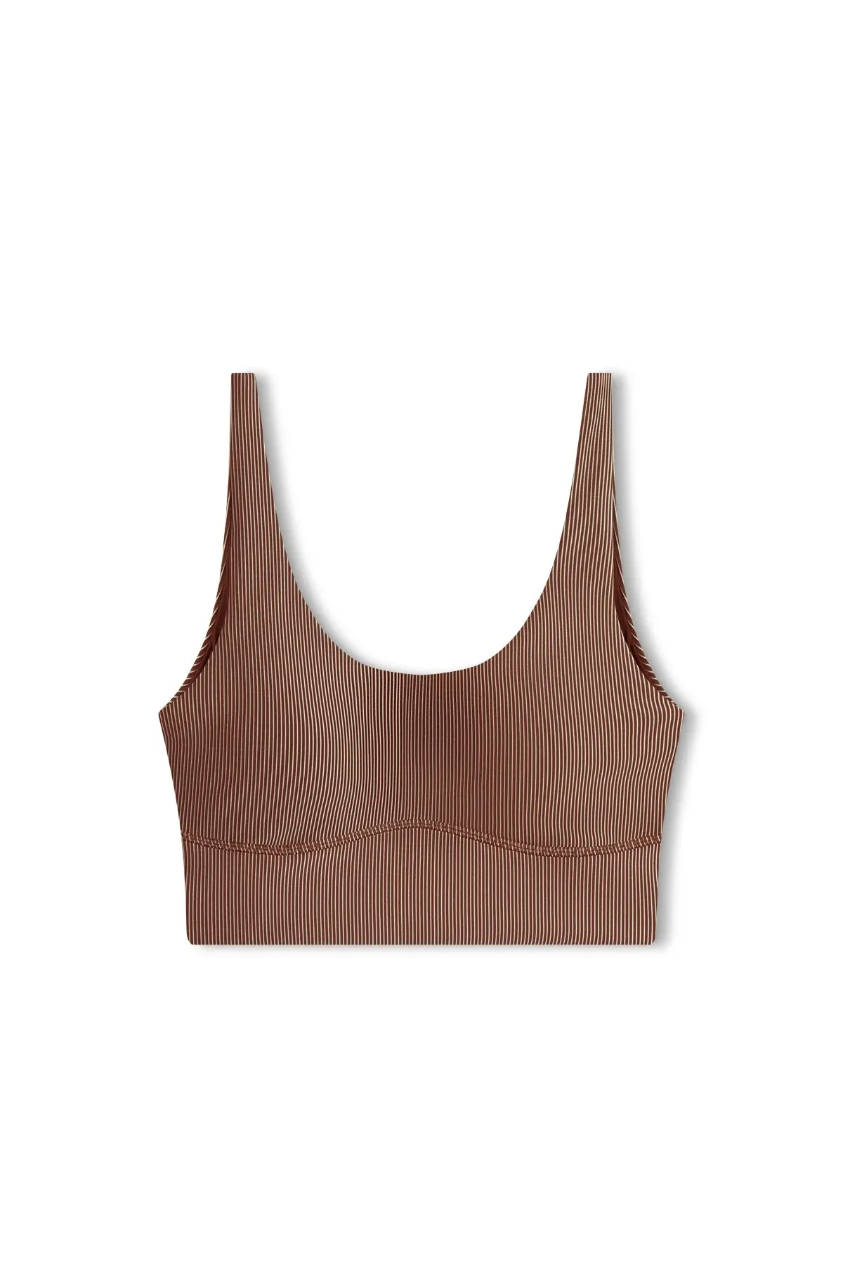 CHOCOLATE STRIPE RIB TOP