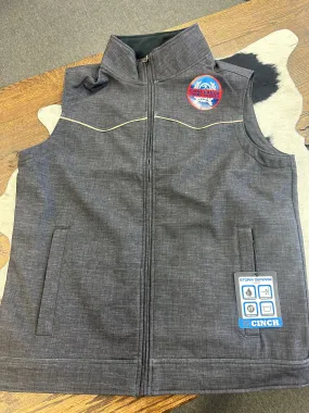 CINCH BONDED CHARCOAL YOKE VEST