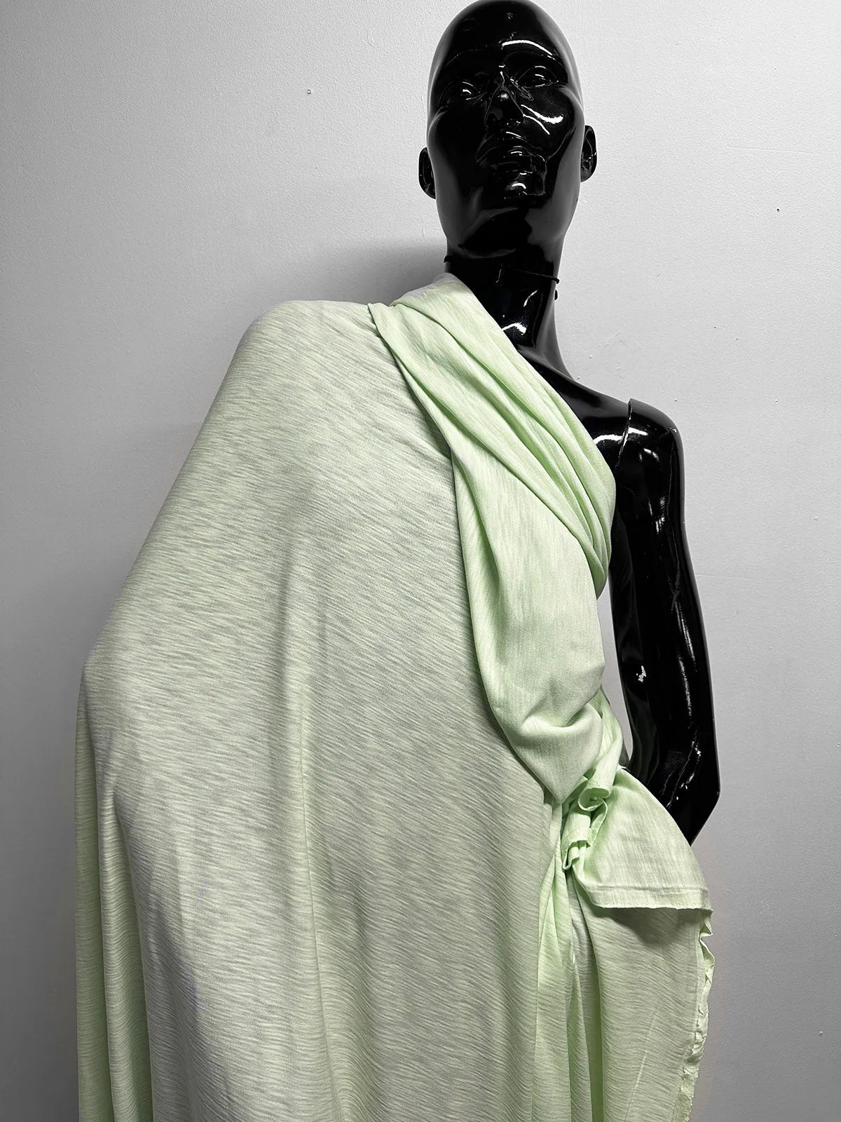 Cotton Modal Slub Tee Jersey in Mint