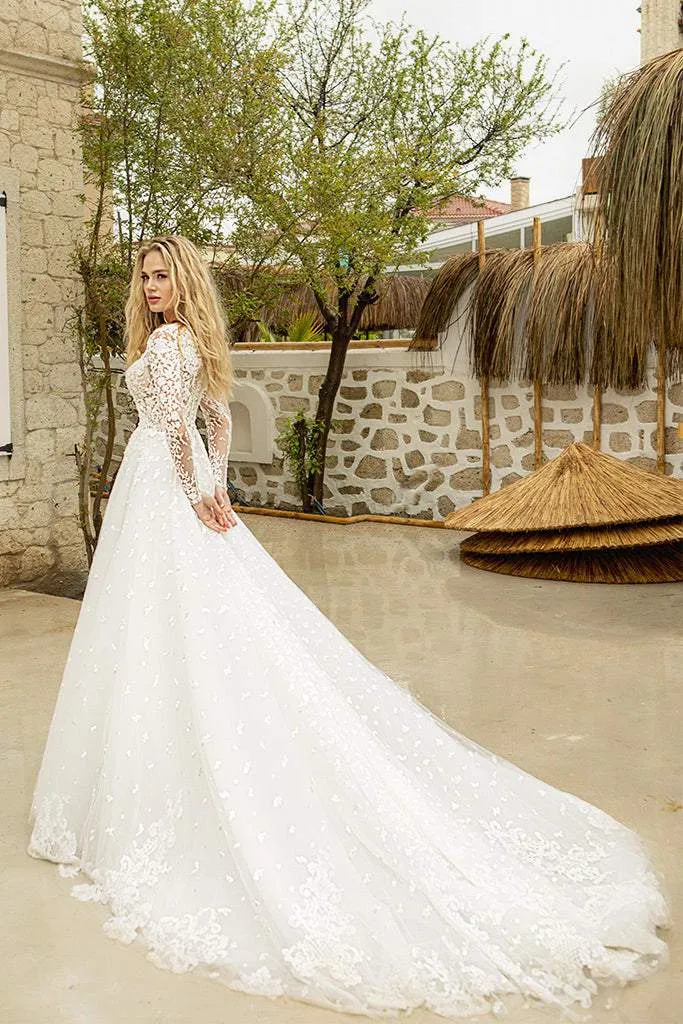 Cotton White Wedding Dress