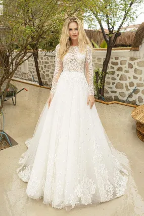 Cotton White Wedding Dress