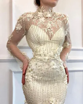 Daisy White Evening Dress