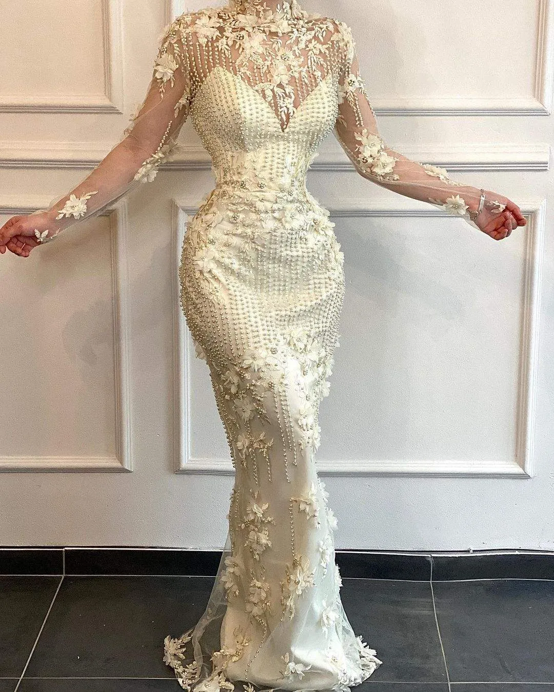 Daisy White Evening Dress