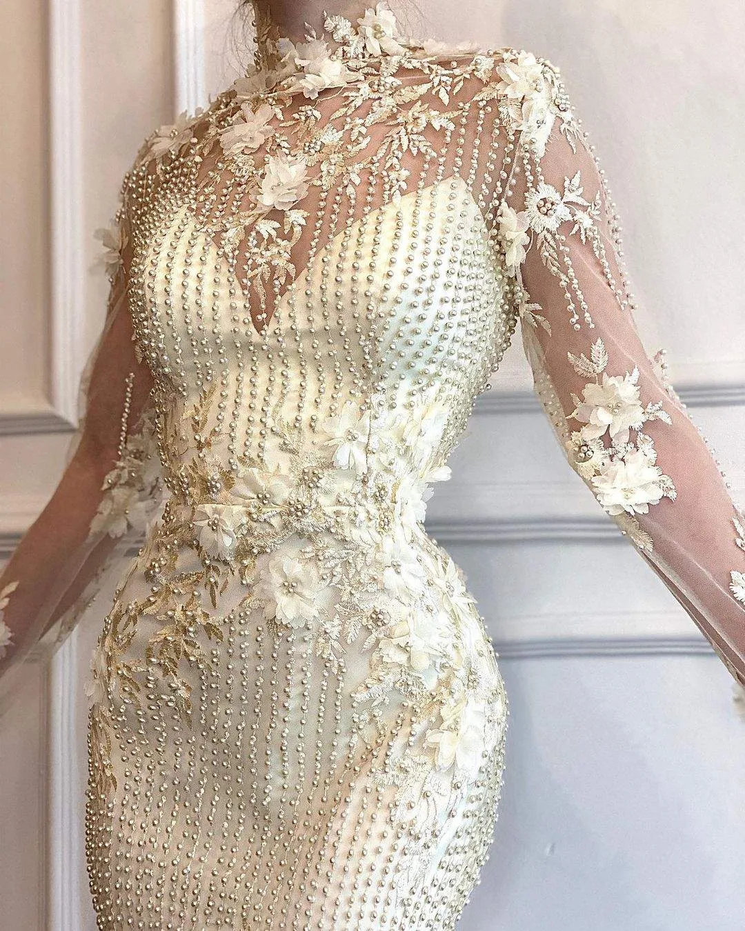 Daisy White Evening Dress