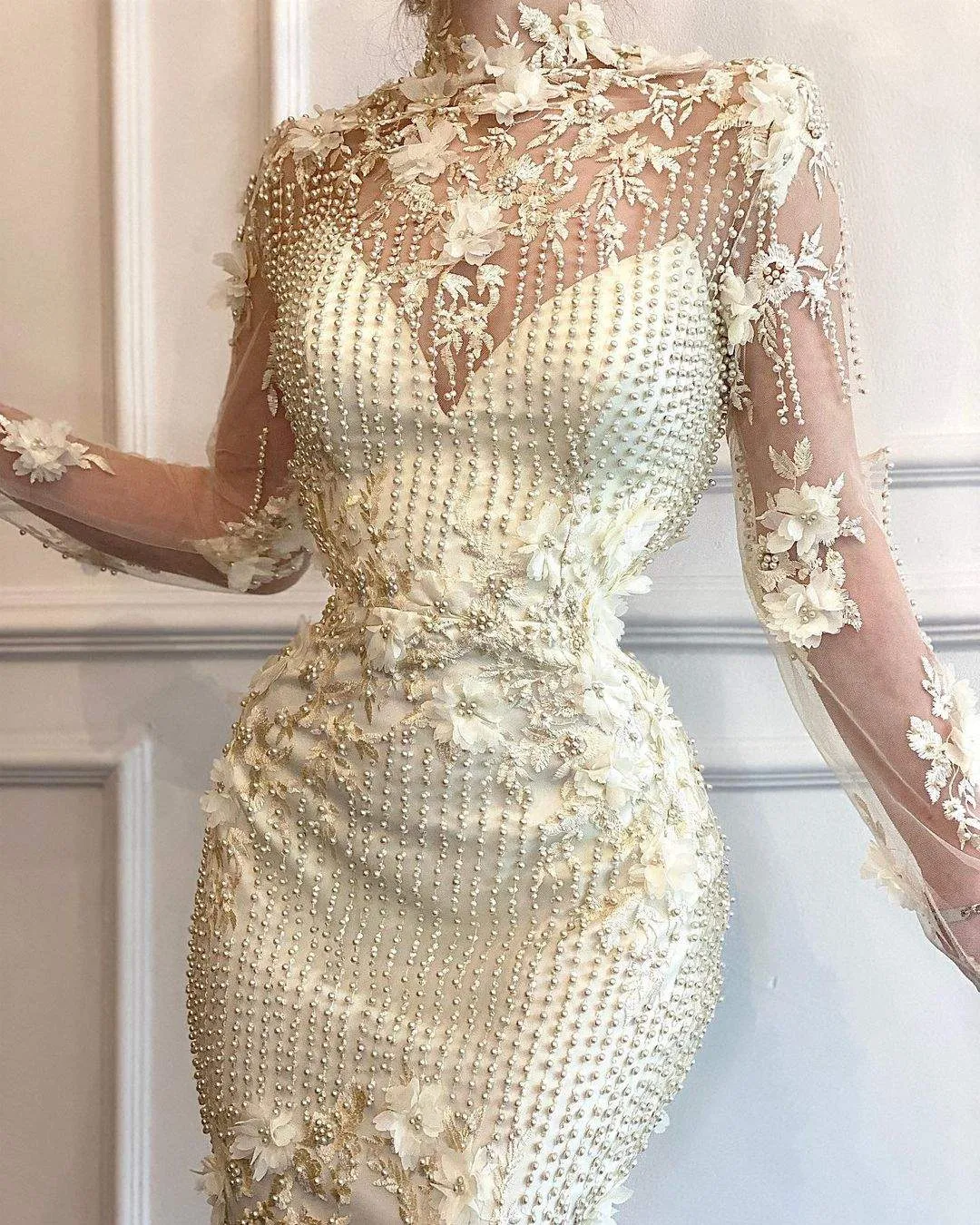 Daisy White Evening Dress
