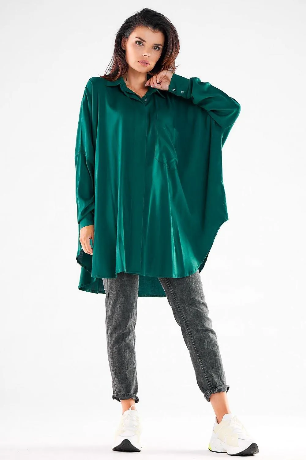 Effortlessly Chic Oversized Long Sleeve Awama Top