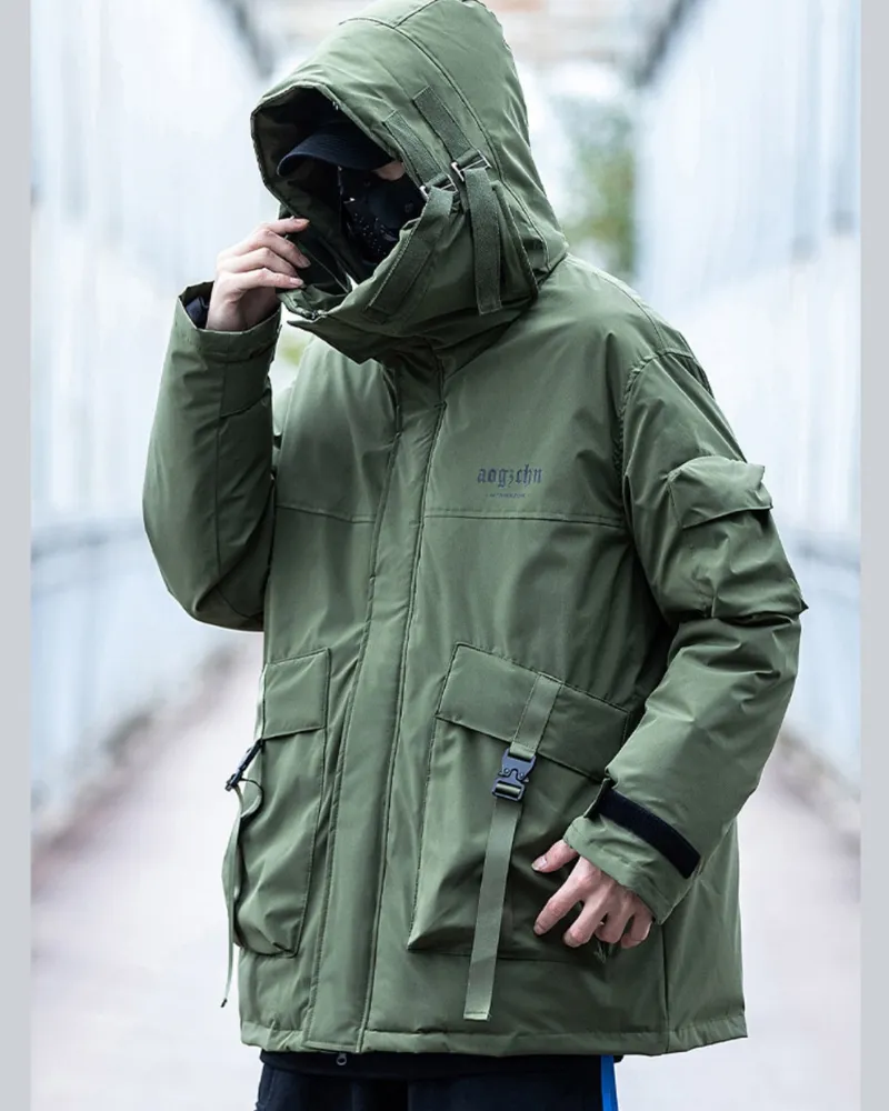 Functional 2-in-1 Fish Mouth Unisex Winter Jacket