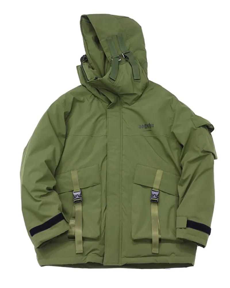Functional 2-in-1 Fish Mouth Unisex Winter Jacket