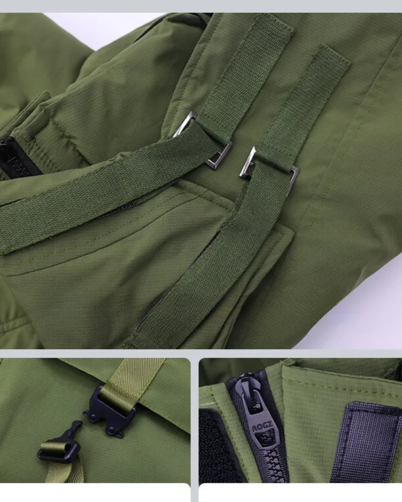 Functional 2-in-1 Fish Mouth Unisex Winter Jacket