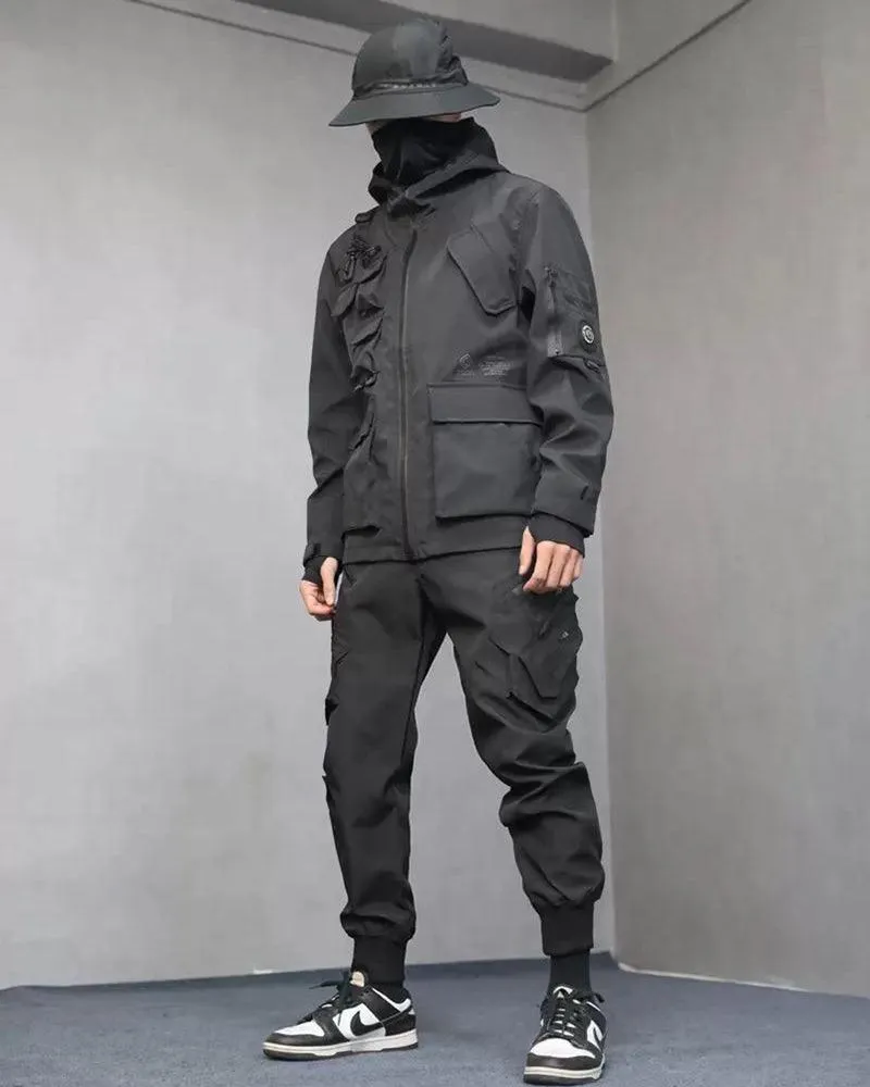 Functional Techwear Multi-Pocket Jacket
