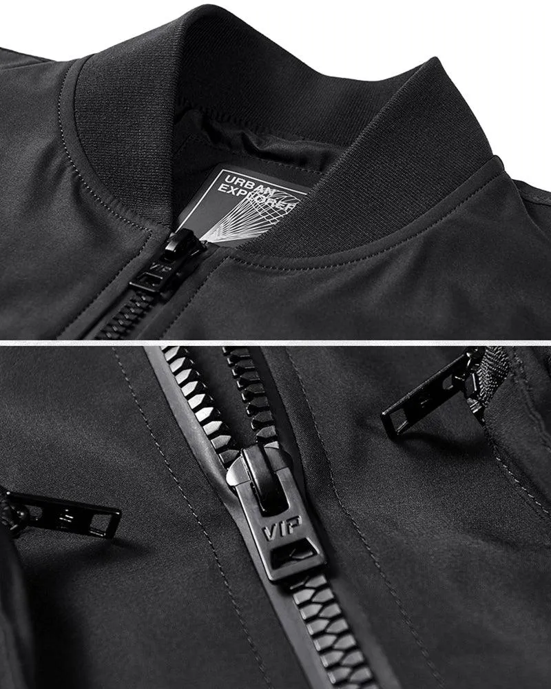 Futuristic Backpack Functional Bomber Jacket