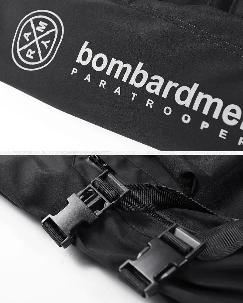 Futuristic Backpack Functional Bomber Jacket