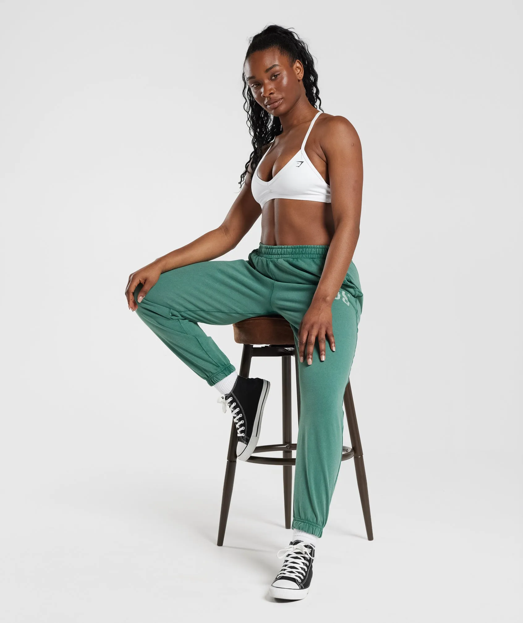Gymshark Collegiate Joggers - Ink Teal