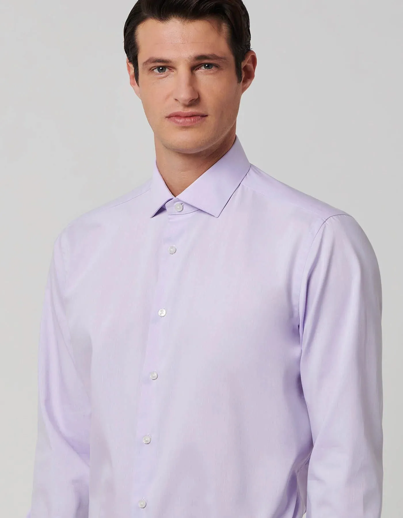 ID70302-Xacus Lilac Twill Wrinkle Free Shirt