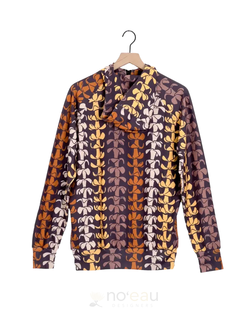 KEALAWAI - Brown Puakenikeni Zipped Hoodie