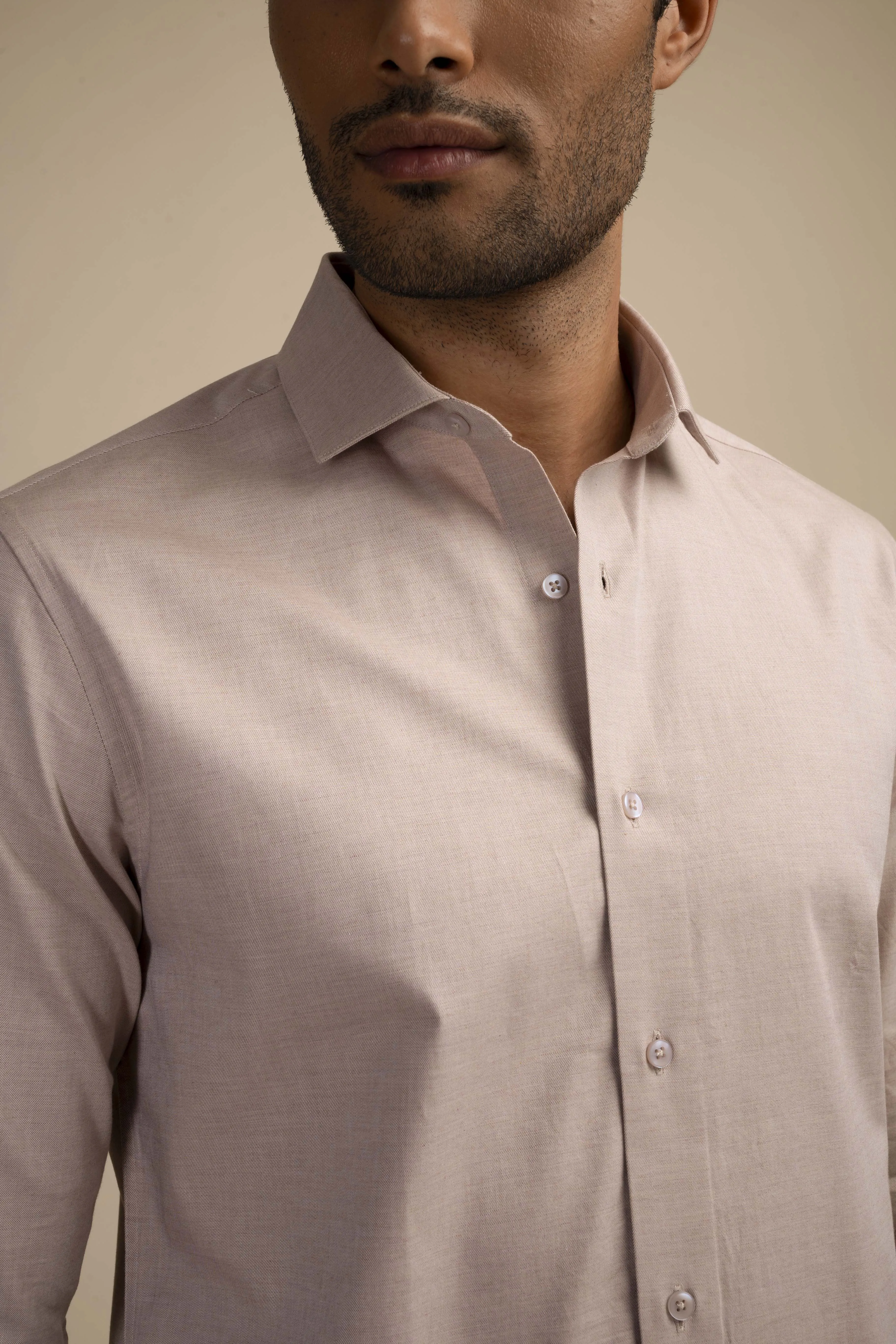Melange Beige Shirt