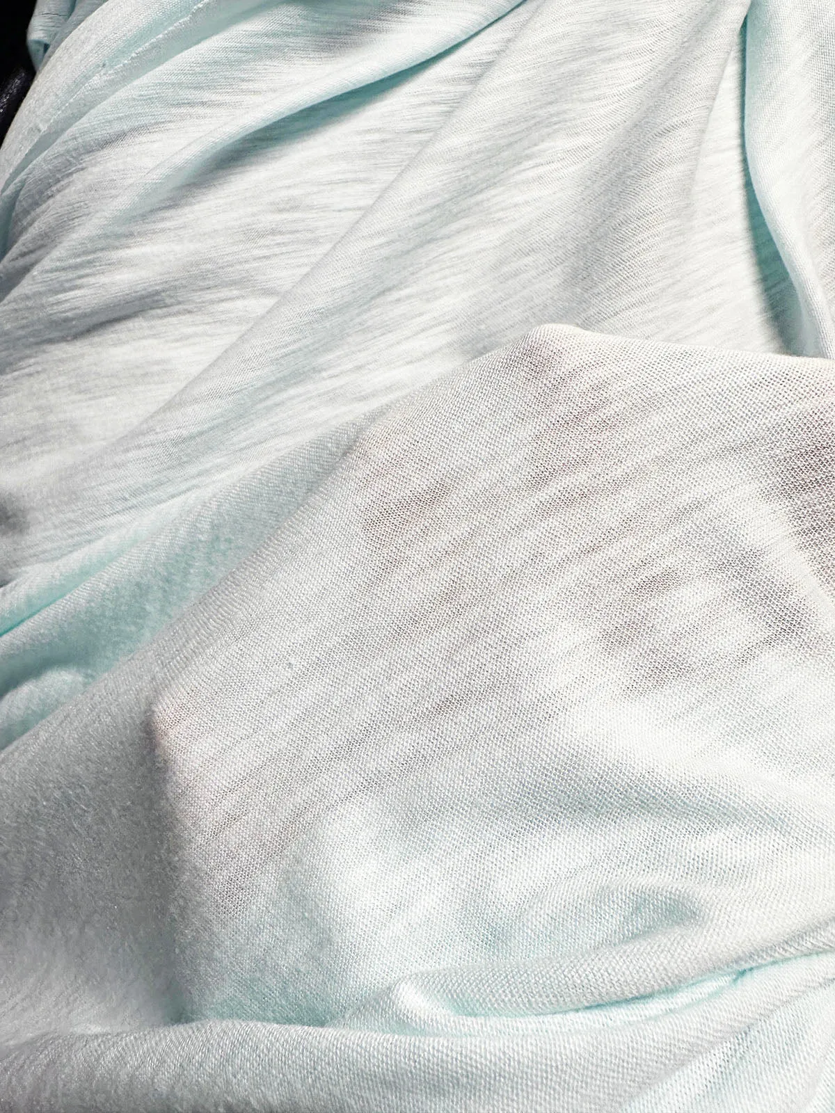 Modal Cotton Slub Tee Jersey in Water