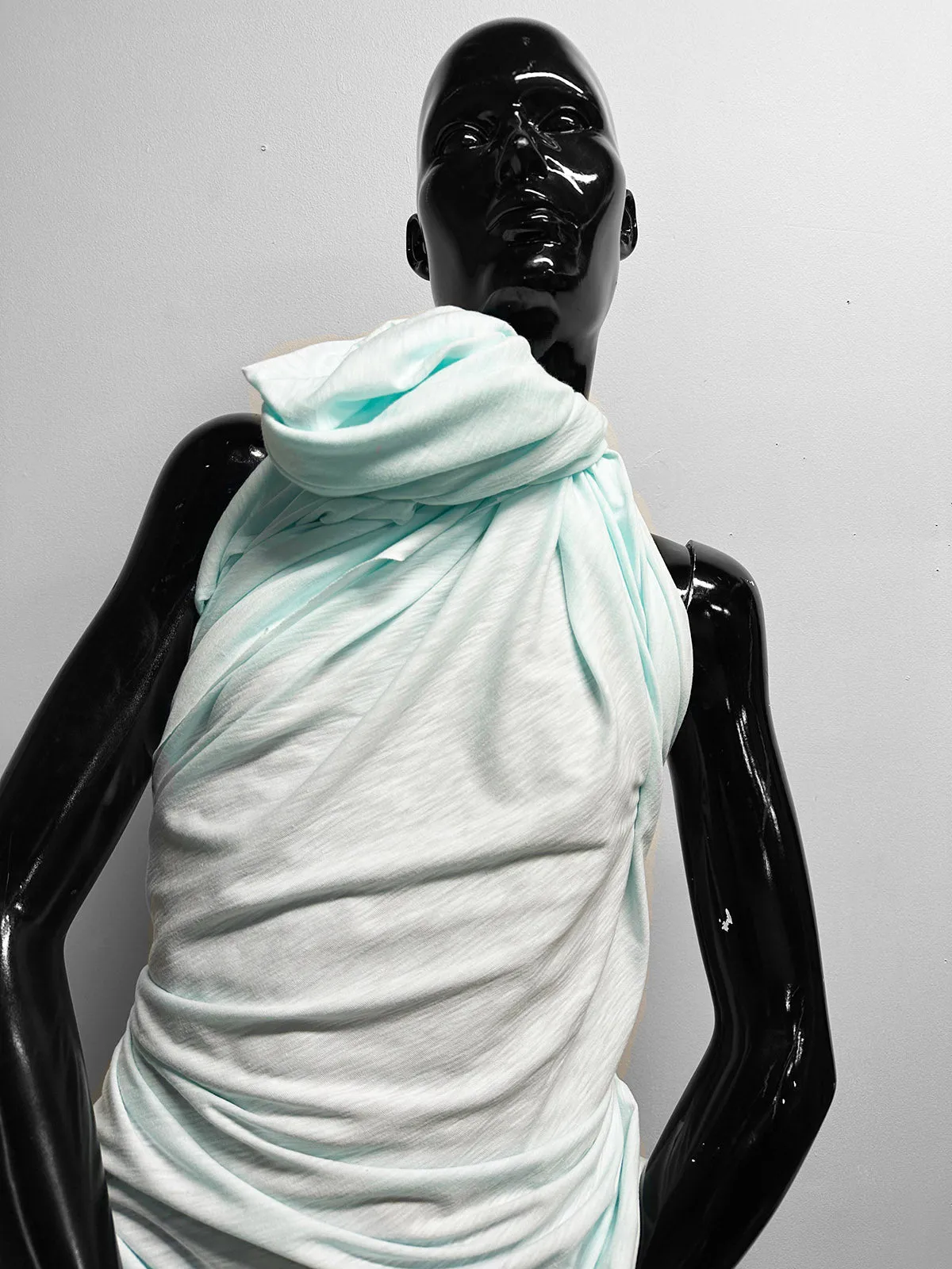 Modal Cotton Slub Tee Jersey in Water