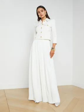 Nova Pleated Wide-Leg Pant