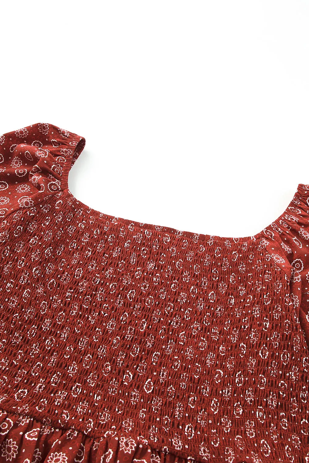 Plus Size Square Neck Peplum Blouse