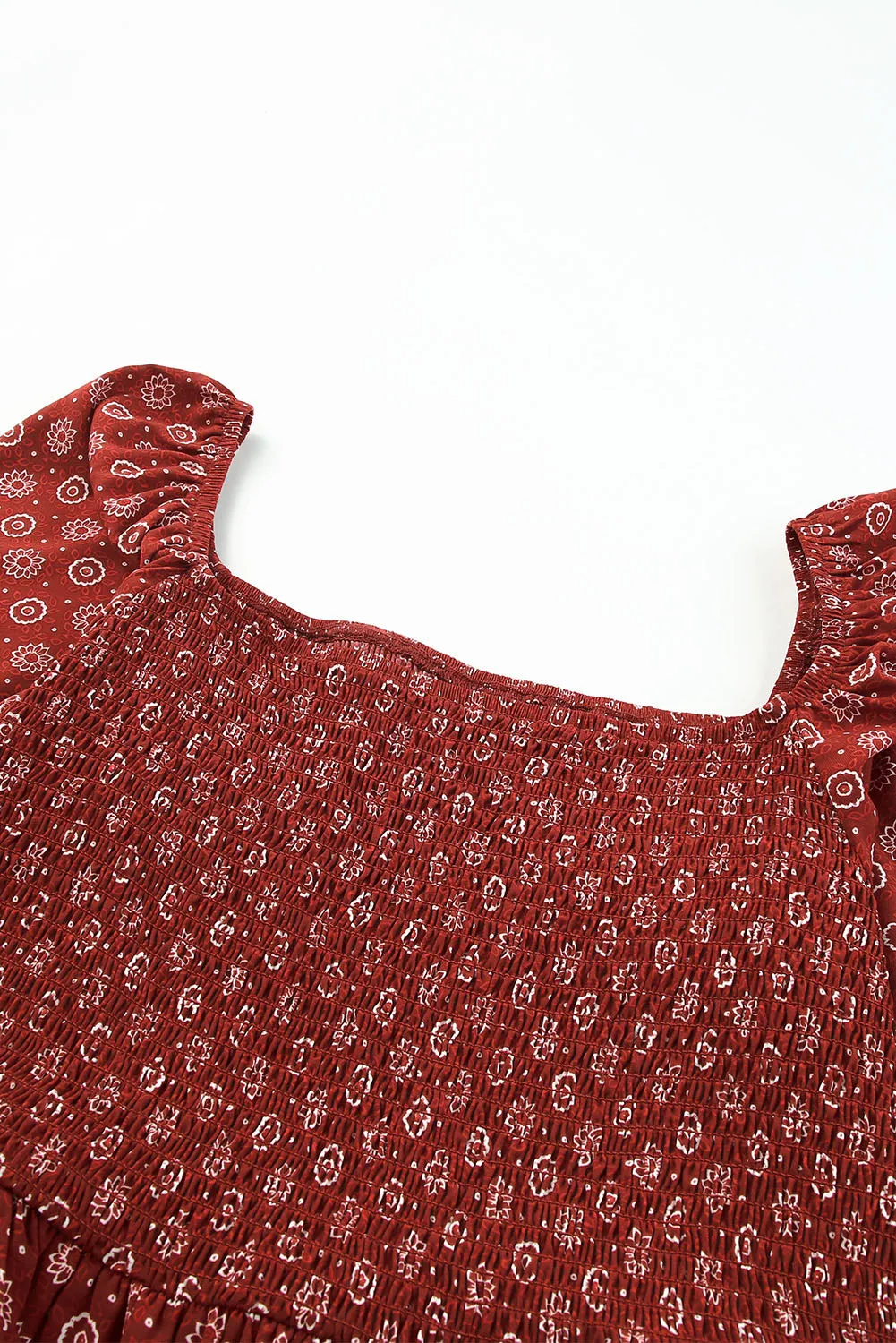 Plus Size Square Neck Peplum Blouse