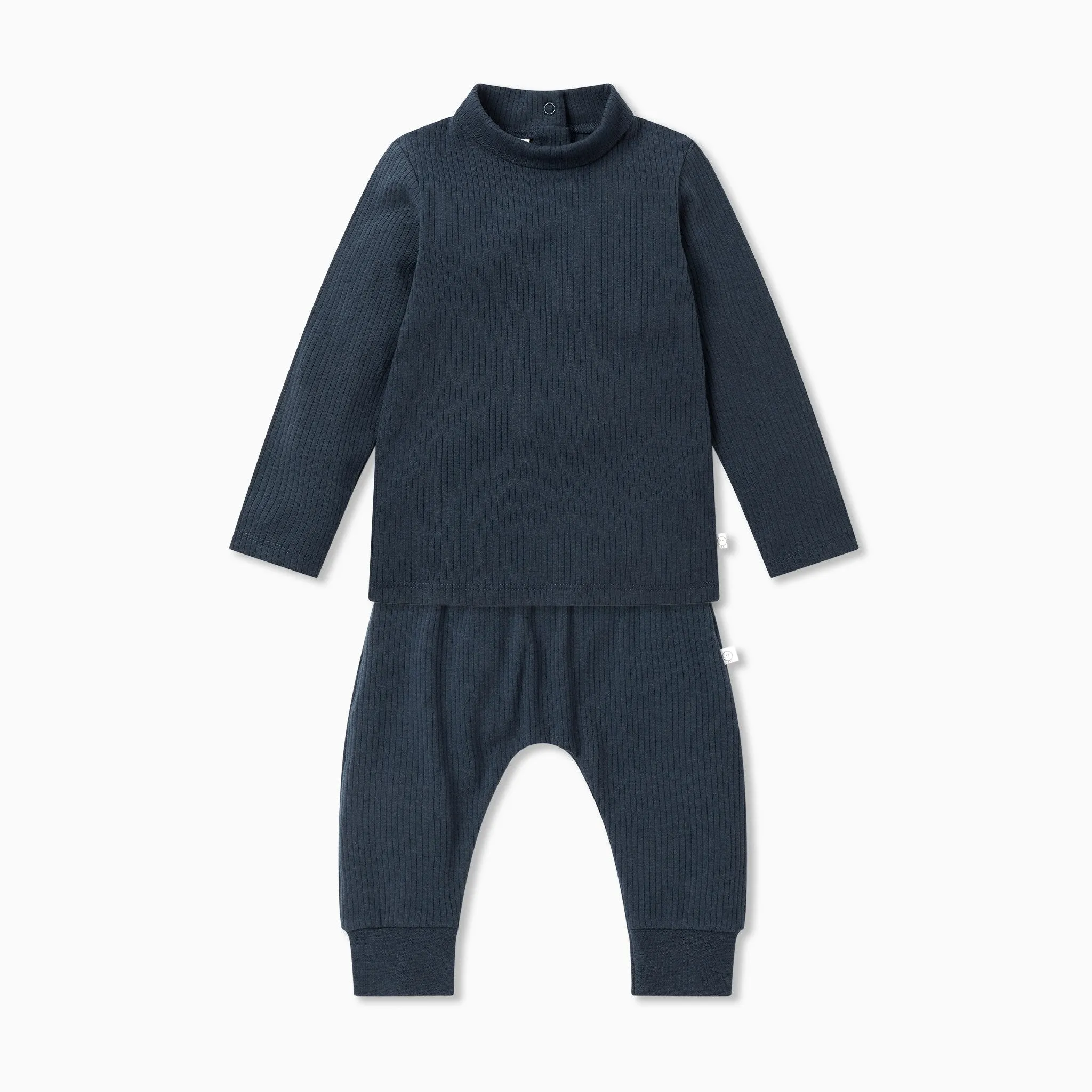 Ribbed Roll Neck Top & Comfy Joggers Outfit