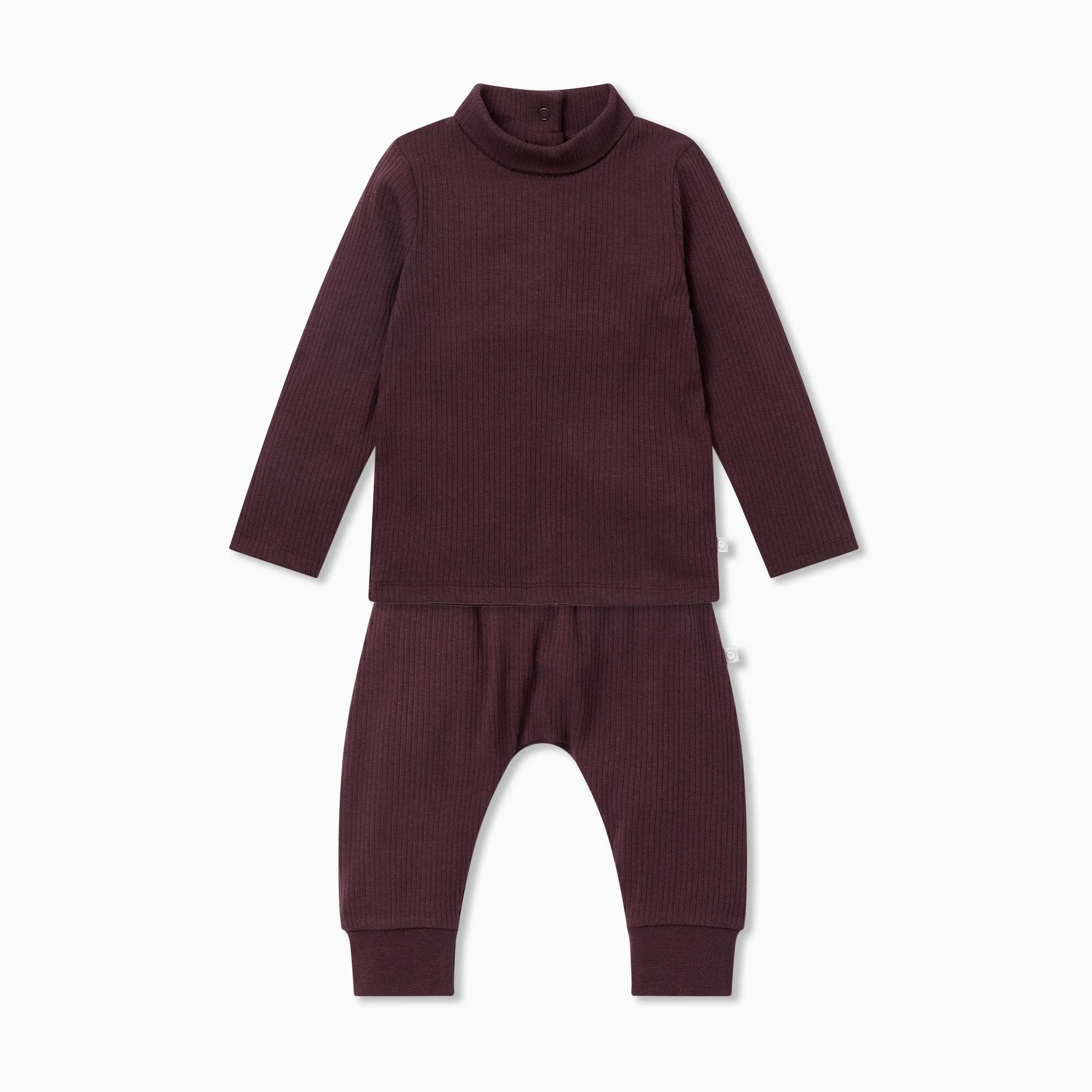 Ribbed Roll Neck Top & Comfy Joggers Outfit
