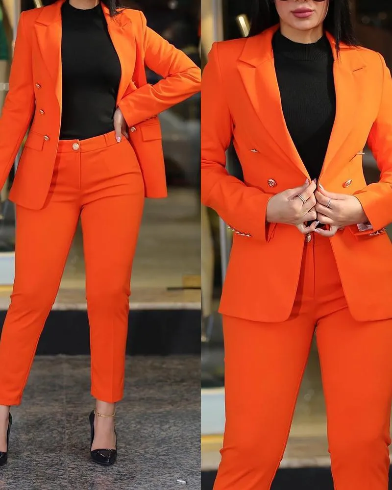Sky Blue Professional Blazer Suit