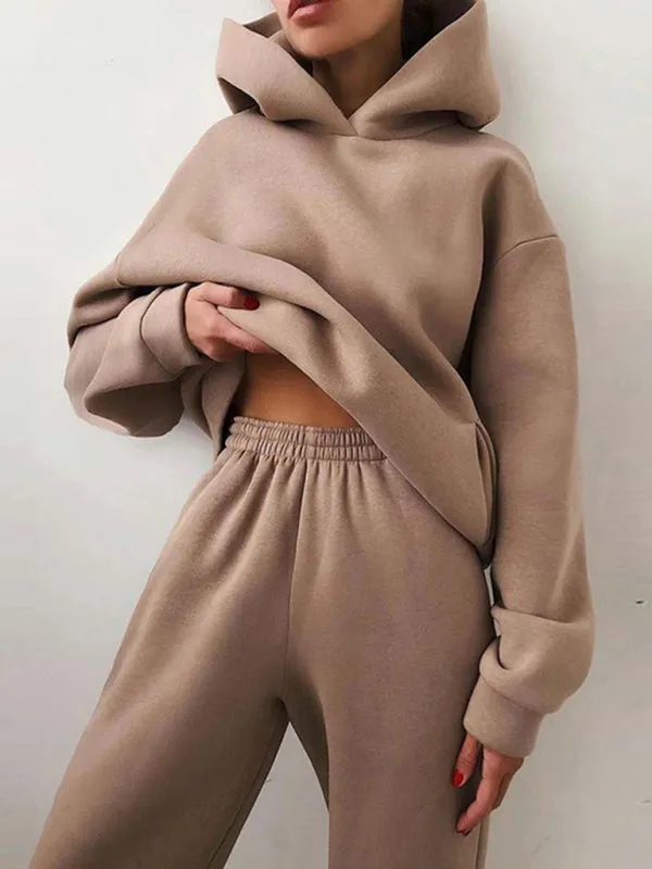 Trendy Sporty Two-Piece Leisure Set
