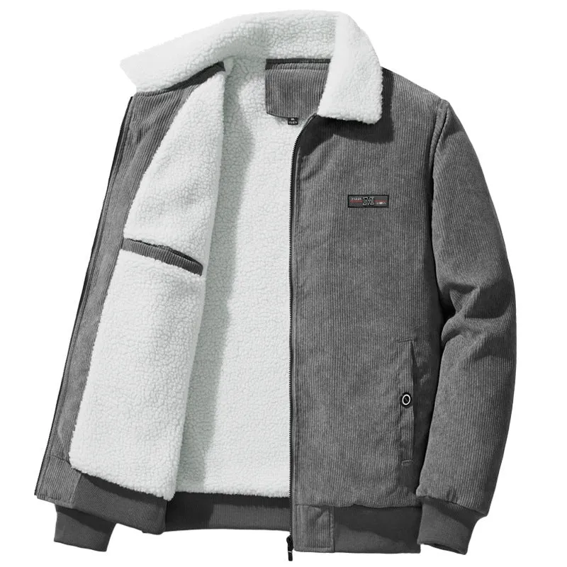 Winter Padded Jacket with Collar and Zipper