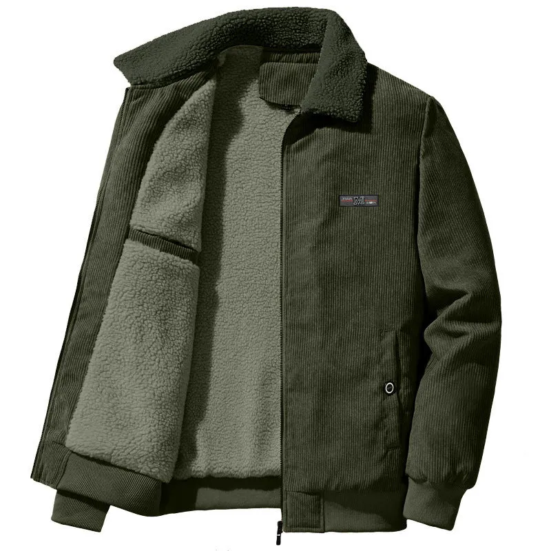 Winter Padded Jacket with Collar and Zipper