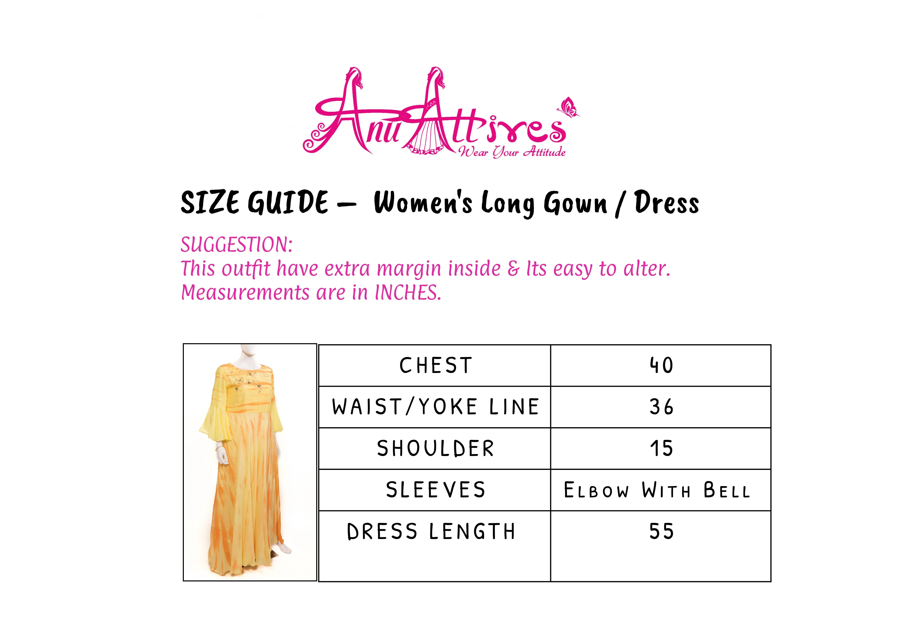 Yellow Shibori Gown